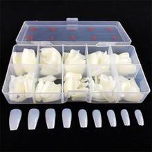 Long Art Tips Coffin Shape Full Cover False Ballerina Nails Emulational Tool 2024 - buy cheap