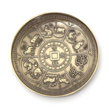 1Set Retro Chinese Zodiac Censer Dragon Phoenix Joss-stick Holder 5Holes Lotus Backflow Incense Plate Yoga Studio Home Decor 2024 - buy cheap