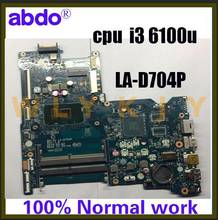 for HP 15-AY 15-AC 250 G5 BDL50 LA-D704P laptop motherboard CPU I3 6100U DDR4 1854939-601 de 854939-001 00% Test OK 2024 - buy cheap
