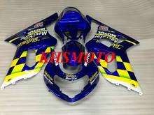 Kit de carenado de motocicleta para GSXR600 750 01 02 03 GSXR 600 GSXR750 K1 2003 2001 2002 juego de carenados azul y amarillo + regalos SM61 2024 - compra barato
