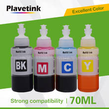 Plavetink-botella de tinta para impresora, Cartucho para T6641, T6642, T6643, T6644, Epson EcoTank L1300, L850, L3050, L3060, L3070, L364, L382, 70ml 2024 - compra barato