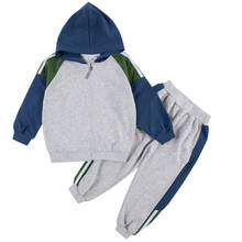 New Spring Autumn Baby Clothes Suit Boys Girls Splicing Zipper Hoodies Pants 2Pcs/sets Toddler Casual Clothing Kids Tracksuits 2024 - buy cheap
