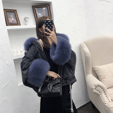 Aorice Women Real Fox Fur Parka Coat Winter New Genuine Rex Rabbit Fur Liner Jacket Overcoats CT068 2024 - buy cheap