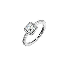 925 anillos de plata esterlina auténticos para mujer, anillo de dedo elegante y atemporal, regalo de boda y fiesta, joyería fina, venta al por mayor 2024 - compra barato