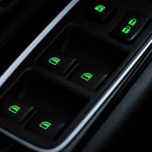 Luminous Car Door Window Lift Window Button Sticker for Kia Sportage Ceed Sorento Cerato Forte 2018 2019 2020 2024 - buy cheap