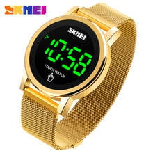 SKMEI Touch Screen Casual Digital Men Watches LED Display Male Clock 30M Waterproof Stainless Steel Wristwatch relogio masculino 2024 - buy cheap