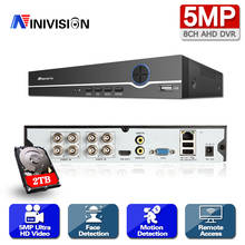 NINIVISION-grabador de vídeo Digital 6 en 1 AHD, 8 canales, 5MP, 2560x1920P, Super HD, DVR, USB, 3G, WIFI, detección de movimiento, H265, nube, P2P, XMeye 2024 - compra barato