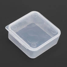 Cajas cuadradas pequeñas de plástico transparente, caja de almacenamiento de embalaje con tapa, productos pequeños, accesorios, caja de acabado, envío gratis 2024 - compra barato