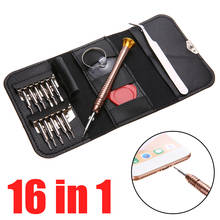 16 PÇS/SET Abrindo Pry Tool Kit de Reparo Do Telefone Móvel de Telefone Celular Conjunto Chave de Fenda Óculos Acessórios Desmontagem Universal 2024 - compre barato