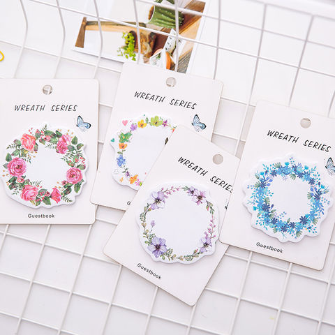 Cute Kawaii Flower Memo Pad Sticky Note Bookmark Post Student Planner Sticker Kids School Supply Office Stationery Material Bts 2022 - buy cheap