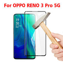 Защитное стекло для Oppo Reno 3 Pro, закаленное 3d-стекло с полным покрытием для Oppo Reno 3 Pro, 9H, Защитная пленка для экрана, для Oppo Reno 3 Pro, 5G 2024 - купить недорого