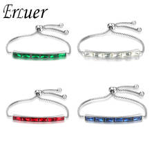 ERLUER Luxurious Crystal fashion Bracelets for women Adjustable  Charm Bracelets for Women Cubic Zircon Bangle Jewelry Gifts 2024 - buy cheap