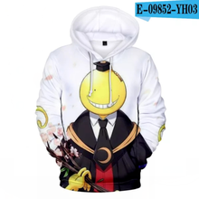 Assassination Classroom KoroSensei 3D Hoodie Anime Sweatshirt Men Women Fall Fashion Pullover Casual Hooded Tops Oversized 2024 - купить недорого