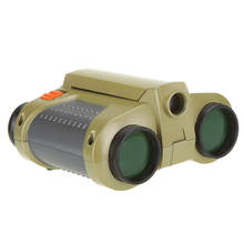 Luneta de vigilância telescópica binocular, 4x30, escopo pop-up, luz verde, foco, visão noturna, visor de visão noturna 2024 - compre barato