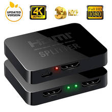 HDMI Splitter 1 Input 2 Output HDMI Splitter Switcher Box Hub Support 4KX2K 3D 2160p1080p for XBOX360 PS3/4/5 2024 - buy cheap