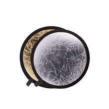 Godox 60cm/23" 2 in 1 Collapsible Gold & Silver Light Round Photography Studio light Reflector Disc 2024 - buy cheap