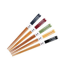 5 Pairs Wooden Chop sticks Japanese Style Sushi Fish Chopsticks Wood New Gift Dining Tableware Set 2024 - buy cheap