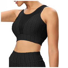25# Mensh Sports Bras Impact Support Yoga Crop Tops Gym Workout Shirts Workout Fitness Top Women Shockproof Padded Sports Bra 2024 - buy cheap