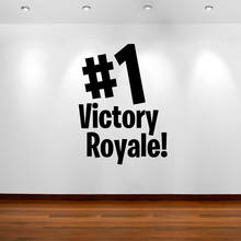 Vinyl Wall Sticker For Kid Room Mural Xbox PS4 Quote Game Room Decal Bedroom Playroom Victory Royale Home Decoration Poster M17 2024 - купить недорого