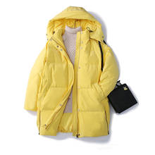 Autumn Winter Jacket Women Parka Warm Thick Long White Duck Down Coat Female Loose Casual Hooded Women Winter Coat Outerwear 2024 - buy cheap