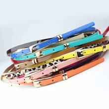 Thin Pu Leather Belt Female Red Brown Black White Yellow Waist Belts For Women Dress Strap Wholesale 2024 - buy cheap