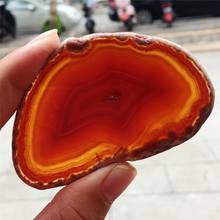 1pcs red agate piece polishing irregular crystal piece Brazil handle natural quartz pendant mineral home decoration 2024 - buy cheap