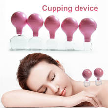Vacuum Cupping Cups PVC Head Glass Suction Body Massage Family Meridian Acupuncture Chinese Medical Therapy Jar Size 1-5 2024 - buy cheap