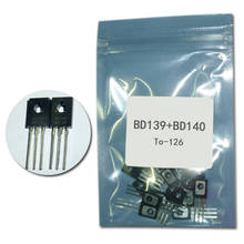 20pcs/lot BD139+BD140 Each 10pcs Transistor TO-126 NPN PNP 80V 1.5A TO126 Silicon Triode Transistor assortment Kit 2024 - buy cheap