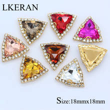 LKERAN New 2019 Style 18mm Metal Buttons For Clothing 10pc 24 Color Acrylic Rhinestone Button 6-hole Sewing Handwork Decoration 2024 - buy cheap