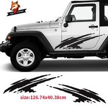 2pcs Mud Splash Decal Vinyl Sticker Graphic Stripe Gloss Auto Side Car Sticker accessaries for Jeep Wrangler Car Styling 2024 - buy cheap