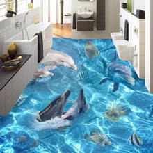 Papel tapiz 3D personalizado, Mural para piso, sala de estar, baño, vinilo autoadhesivo, pegatina de suelo impermeable 2024 - compra barato