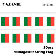 YAZANIE-Bandera Nacional con banderines, 14x21cm, 5 metros, para decoración del hogar y Festival 2024 - compra barato