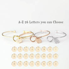 Cxwind Initial Charm Knot Bracelets Bangles A-Z 26 Letters Bracelet Girls Bangles for Women Geometric Heart Jewelry Pulseiras 2024 - buy cheap