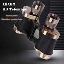 LUXUN-prismáticos militares de alta potencia, telescopio de cobre puro, HD, 8X30, para viajes y caza 2024 - compra barato