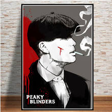 Peaky Blinders-carteles e impresiones de la serie de TV Cillian serena, lienzo, pintura, imágenes en la pared, película decorativa, decoración del hogar Quadro 2024 - compra barato