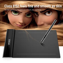 VEIKK S640 Anime Drawing Digital Tablet 6X4 Inch Graphics Tablet 8192 Levels Battery-Free Pen For Online Teaching & Learning 2024 - buy cheap