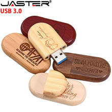 JASTER-unidad flash USB 3,0 de madera de arce, pendrive de 4GB, 8GB, 16GB, 32GB, 64GB, logotipo de fotografía de madera de arce impreso 2024 - compra barato