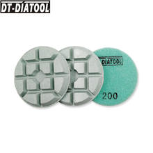 DT-DIATOOL 3pcs/set Dia 80mm/3" Grit#200 Diamond Concrete Polishing Pads Thickened Resin Bond Sanding Discs For Repairing  Floor 2024 - buy cheap