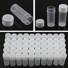 10Pcs/lot 5ml Plastic Sample Bottles Mini Clear Storage Vials Case Pill Capsule Storage Containers Jars  Test Tube Pot For Lid 2024 - buy cheap