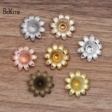 100 Pcs 18MM European Flower Charms Wholesale Brass Material DIY Jewelry Vintage Pendant Charms 2024 - buy cheap