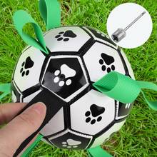 Dog Ball Toy Soccer Ball with Grab Tabs Dog Interactive Toys For Tug of War Dog Tug Water Toy Durable Dog Balls Dropshipping 2024 - buy cheap