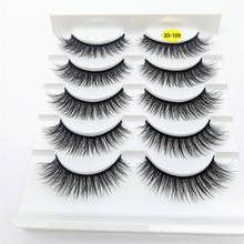 5 pairs 3D Mink Lashes Natural delicate False Eyelashes Dramatic Volume Fake Lashes Makeup Eyelash Extension Silk Eyelashes 2024 - buy cheap