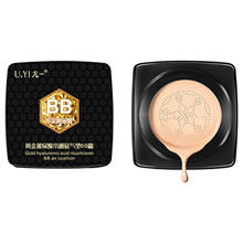 Cabezal de seta de ácido hialurónico dorado, cojín de aire, base hidratante, maquillaje brillante Natural, corrector BB Cream 2024 - compra barato