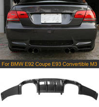 Car Rear Bumper Lip Spoiler Diffuser For BMW E92 Coupe E93 Convertible M3 2008-2013 Non 4 Door Carbon Fiber Splitter Apron 2024 - buy cheap