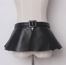 2020 European And American Style New Black Fashion Waistband Skirt Flounced Skirt Wide Belt Decorated Women Wide Female Belt 2024 - купить недорого