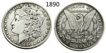 US 1890 Morgan Dollar Silver Plated Copy Coin 2024 - buy cheap