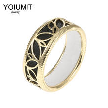 Cremo Leaf Rings Women Interchangeable Cuir Hollow Leather Ring Elegant Bijoux Femme Gold Rings Argent Cocktail Bague 2024 - buy cheap