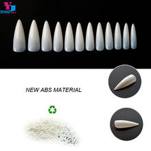 500pcs Nature Charms False Acrylic Nail Tips ABS Full Cover Tips Coffin Fake Nails UV Gel Manicure Fake Nail Tips 12 Sizes New 2024 - buy cheap