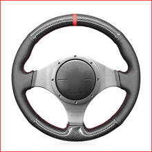 Cubierta de volante de fibra de carbono PU para Mitsubishi Lancer Evolution 8 VIII Lancer Evolution 9 IX, accesorios 2024 - compra barato