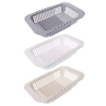 Adjustable Over Sink Dish Drying Rack Drainer Plastic Vegetables Fruit Basket Holder Kitchen Utensil Concise and Fashionable 2024 - buy cheap